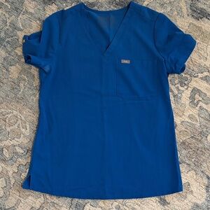 Figs Royal Blue Catarina Women’s Scrub Top Small